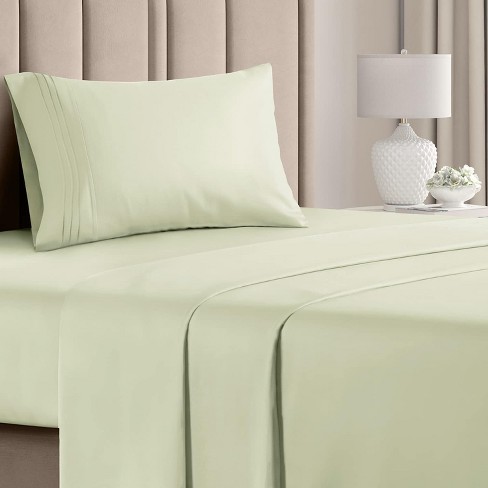 Cgk Linens 3 Piece Microfiber Sheet Set In Light Sage Green, Size Twin ...