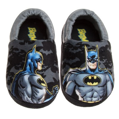 Dc Comics Batman Dual Sizes Boys Slippers - Black/yellow, 9-10 : Target