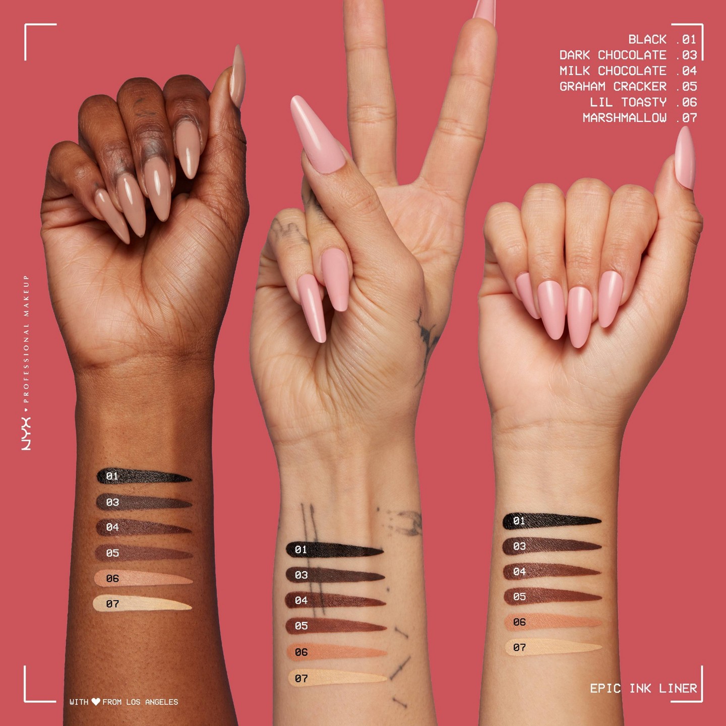 Подводка для глаз NYX Professional Makeup Epic Ink Liner, Black, 0.03 fl oz, цвет: Чёрный — фото 8