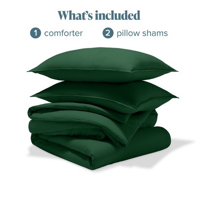Forest Green Queen Down Alternative Microfiber Comforter Set