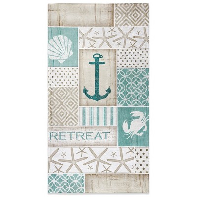 Laural Home Coastal Retreat Beach Towel - Multicolored