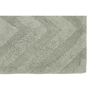 Hugo Dark Sage Cotton Tufted Non-Slip 20" x 20" Bath Rug