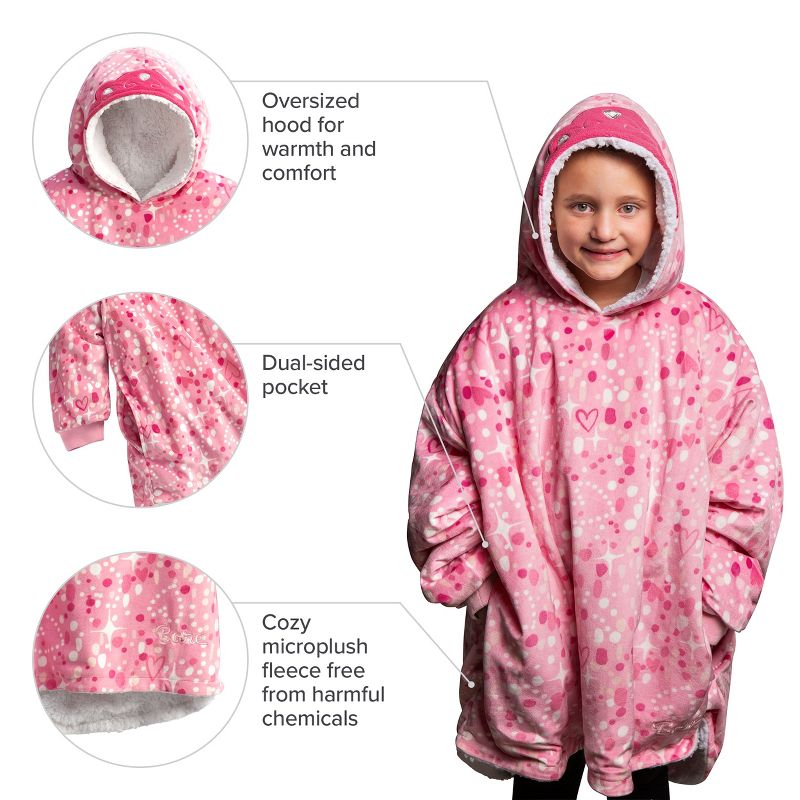 Fleece Wearable Blanket with Sleeves by Bare Home, 4 of 9
