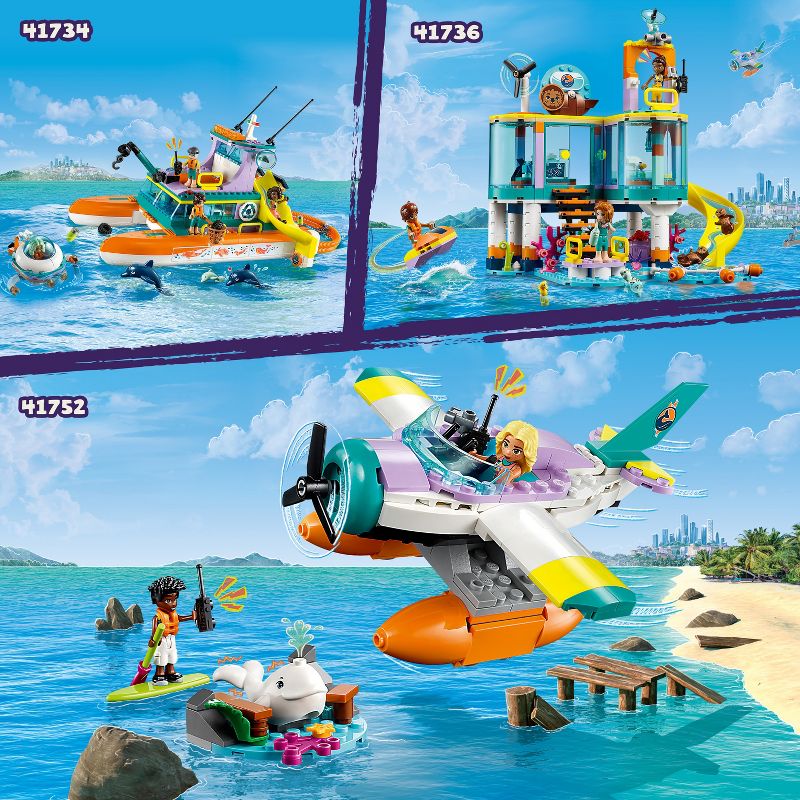 LEGO Friends Sea Rescue Plane Creative Building Toy 41752, 6 of 9