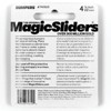 Magic Sliders 4pk 7/8" Round Adhesive Self-Stick Bumpers Clear - 2 of 3