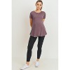 Hello Miz Short Sleeve Layered Wrap Maternity Nursing Top - 4 of 4