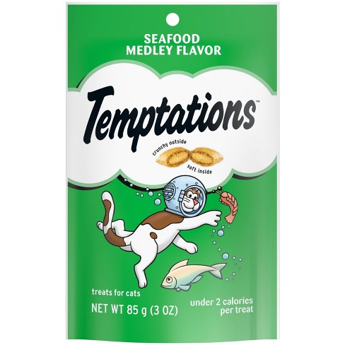 Temptations Seafood Medley Flavor Crunchy Cat Treats Target