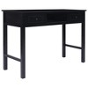 vidaXL Writing Desk Black 43.3 in.x17.7 in.x29.9 in. Wood - 2 of 4