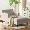 Mjkone 37'' Ice Velvet Chaise Lounge Sofa Couch - 2 of 4