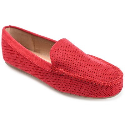 Journee Collection Womens Halsey Comfort Insole Slip On Round Toe Loafer Flats