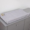 Little Love by NoJo Roarsome Lion - Grey, White Stripe Plush Changing Pad Cover with Yellow Lion Applique - 2 of 3