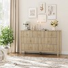 7-Drawer Fluted Dresser for Bedroom, 54"Wide Wood Dresser, Modern Chest of Drawers, Storage Organizer Cabinet for Living Room, Hallway, Entryway - 4 of 4