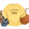 Simply Sage Market Women's I'm Just Here For The Food Long Sleeve Garment Dyed Tee - 3 of 4