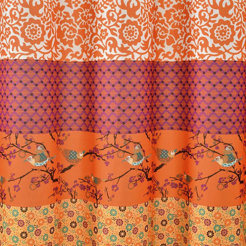 Royal Empire Shower Curtain Orange - Lush D&#233;cor, 4 of 12