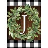Wreath Monogram J Everyday Garden Flag 18" x 12.5" Briarwood Lane - 3 of 4