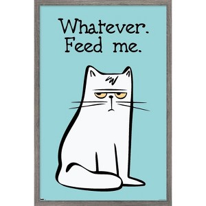 Trends International Whatever Feed Me Framed Wall Poster Prints - 1 of 4