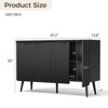 GlasFlength Decorative Storage Cabinets, Self-Serve Lockers Recessed Cabinets In Kitchen and Dining Room Entrance Cabinets - 4 of 4