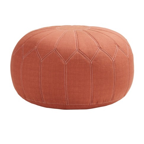 Orange hot sale ottoman target