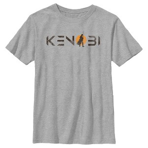 Boy's Star Wars: Obi-Wan Kenobi Vintage Silhouette Kenobi Sunset T-Shirt - 1 of 4