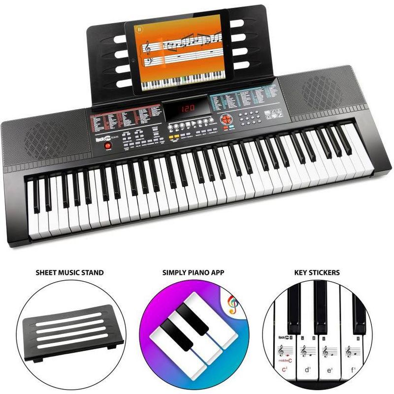 RockJam 61-Key Full Size Profesional  Keyboard Piano RJ640, 2 of 10