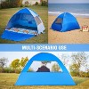 Boersma UPF 50+ Pop Up Beach Tent – Fits 4 people, easy setup, portable cabana with sun protection. Perfect for beach, camping, or outdoor shade. - 3 of 4