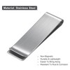 Unique Bargains Stainless Steel Storage Clip for Wallets Notebook File - 3 of 4