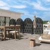 Dovelina Metal Privacy Screen Free Standing 6 ft. H x 4 ft. - 4 of 4