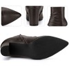 Perphy Women's Pointed Toe Slouched Chunky Heels Ankle Boots - 3 of 3