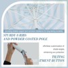 Aoodor 9FT Outdoor Patio Market Umbrella Aluminum Frame with Push Button Tilt Crank and 8 Steel Ribs,for Garden Deck Backyard and Pool - 4 of 4
