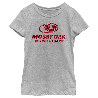 Men's Mossy Oak Fishing Bold Logo T-shirt - Charcoal - X Large : Target