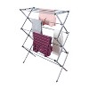 Honey-Can-Do Oversize Folding Drying Rack: Collapsible Indoor Steel Clothes Rack, 50 lb Capacity, Silver - 2 of 4