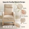 Acekool Rocking Chair with Footrest, Modern Upholstered Glider Armchair with High Backrest, Side Pockets, Accent Nursery Chair for Living Room Bedroom - 2 of 4