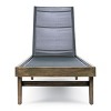 Outdoor Acacia Wood Chaise Lounge Chair, Adjustable Backrest with Mesh Seat for Patio, Poolside, or Garden Relaxation-The Pop Home - 4 of 4