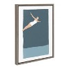 18" x 24" Sylvie The Leap Framed Canvas by Rocket Jack - Kate & Laurel All Things Decor: Gallery-Wrapped, MDF Back - 2 of 4