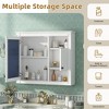 Hrinhom 32"W Bathroom Wall Cabinet with Mirror and 3 Shelves - 2 of 4