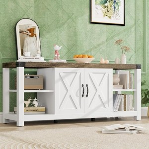 65" TV Stand Entertainment Center - Storage Shelves Media Console for Living Room - 1 of 4