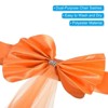 Unique Bargains Mesh Yarn Floating Chair Bands Decoration Stretch Satin Chair Sashes Bows - 3 of 4