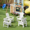 WestinTrends Malibu Kids Outdoor Adirondack Plastic Patio Chair (Set of 4) - 2 of 4