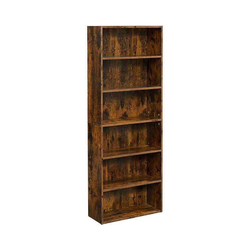 VASAGLE Bookshelf, 23.6 Inches Wide, 6-Tier Open Bookcase with Adjustable Storage Shelves, Floor Standing Unit, 1 of 8