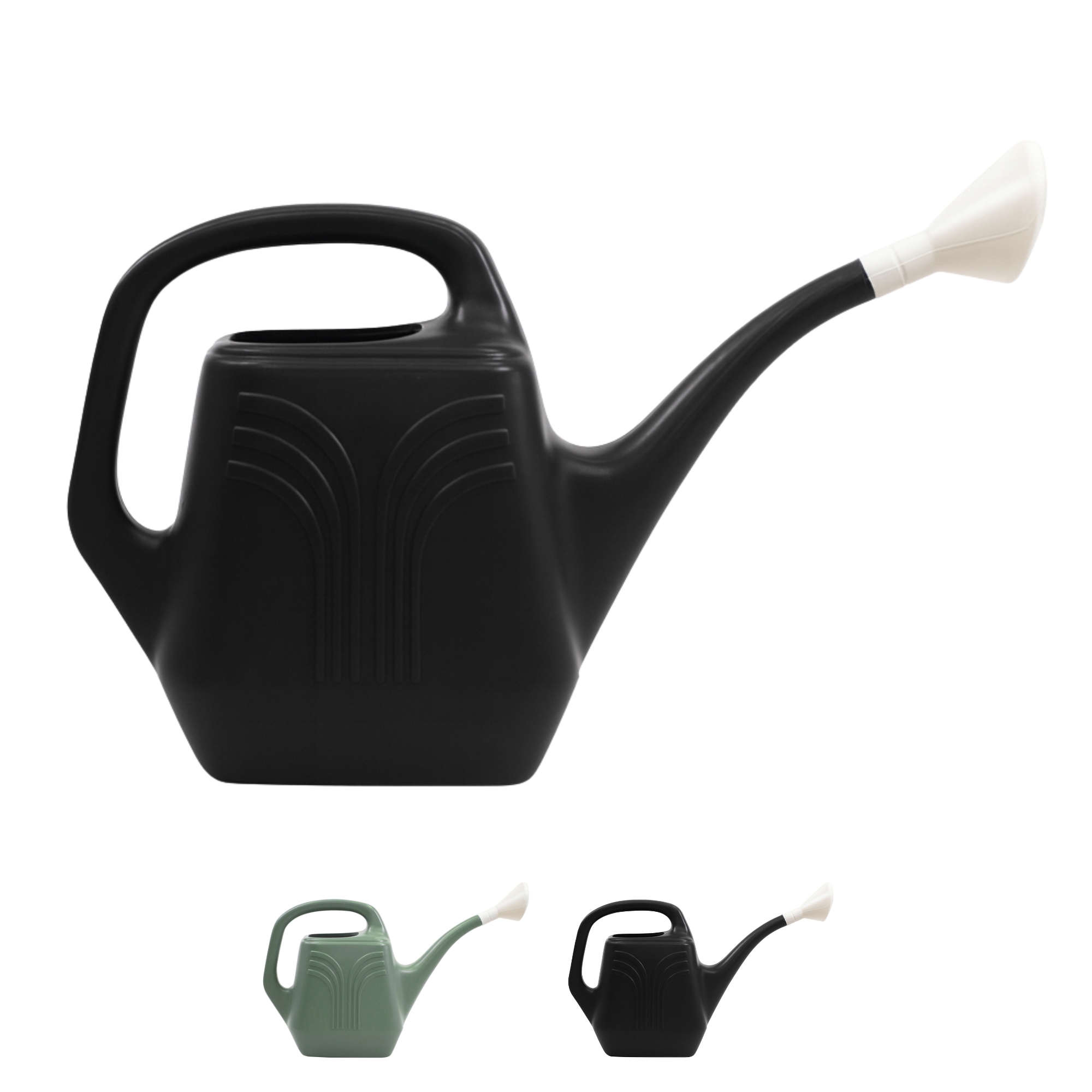 Bloem Promo 2 Gallon (256 Fl Oz) Plastic Watering Can, Black