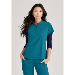 Barco Unify- Women's Mission Single Pocket Collar Tuck In Scrub Top - 1 of 4