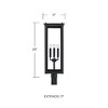 Capital Lighting Hunt 4 - Light Post Light in  Black - 4 of 4