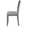 MAYEERTY 4-Pc Wooden Dining Chairs w/Padded Upholstery - Gray Side Chairs for Home - 3 of 4