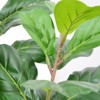 2Pack Artificial Fiddle Leaf Fig Tree, Faux Fiddle Leaves Fake Fig Silk Tree in Pot,Home Indoor Corner Decor for Living Room Bathroom Office - 3 of 4