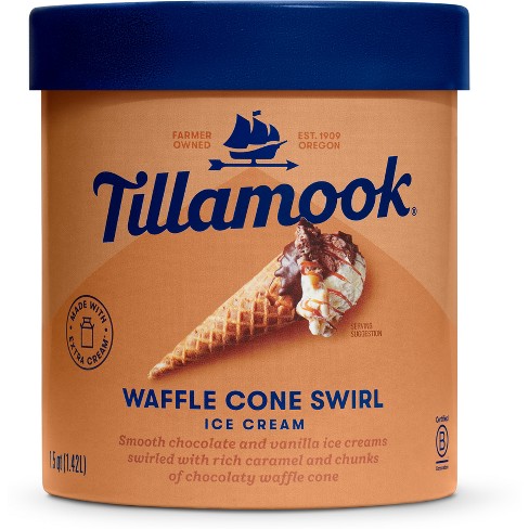 vanilla ice cream waffle cone