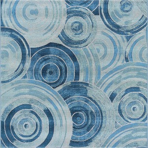 Unique Loom    Outdoor Modern Rippling Area Rug - 1 of 4