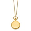 Black Bow Jewelry Charles Hubert Ladies Gold-plated Brass Satin Pocket Watch Necklace - 3 of 4