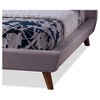Jonesy Scandinavian Style Mid-Century Fabric Upholstered Platform Bed - Baxton Studio - image 2 of 4