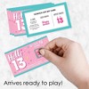 Big Dot of Happiness Girl 13th Birthday - Official Teenager Birthday Party Game Scratch Off Cards - 22 Count - 2 of 4