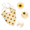 Unique Bargains Women's Fashion Knitted Hollow Triangle Headwrap 20.08"x9.84" Yellow 1 Pc - 2 of 4